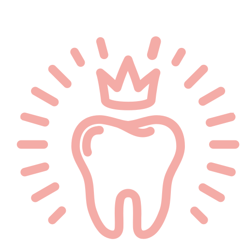Illustration of a Tooth with a Crown representing Free Whitening at Smile Design Orthodontics
