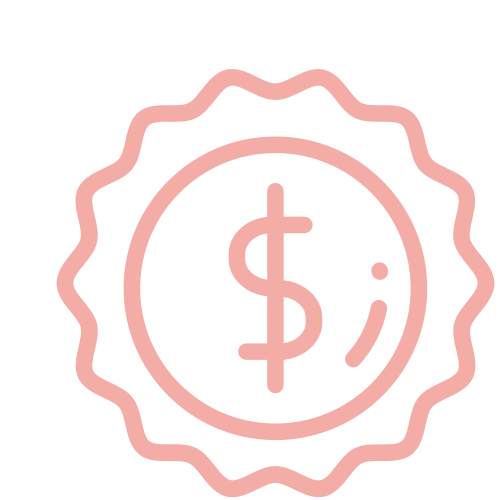 Illustration of Dollar Sign in a Badge representing Affordable Plans at Smile Design Orthodontics